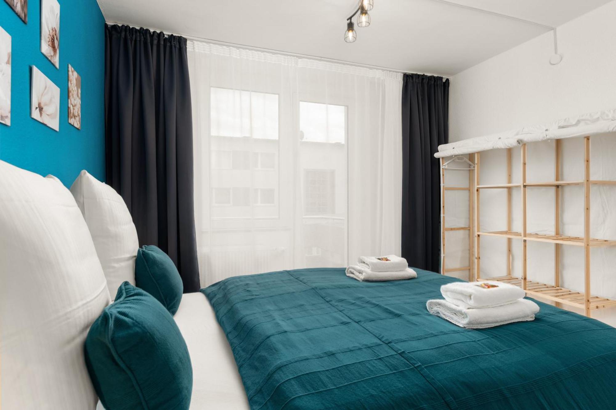 Free Living - City Design Apartments, Zentrum, Outlet, Balkon, Kueche Wolfsburg Buitenkant foto