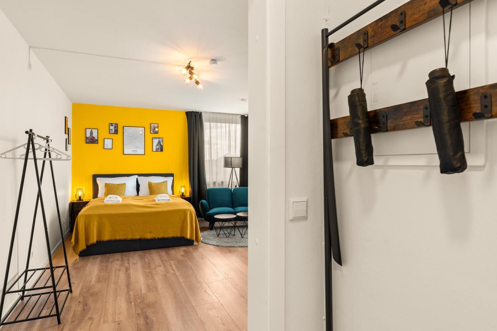 Free Living - City Design Apartments, Zentrum, Outlet, Balkon, Kueche Wolfsburg Buitenkant foto